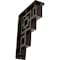 Ekena Millwork Eris Wrought Iron Bracket, (Triple center brace), Antiqued Bronze 2"W x 5 1/2"D x 8"H BKTM02X05X08TERABZ - alternate 1